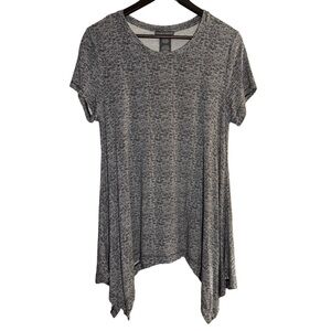 Chelsea & Theodore Gray Sharkbite Tunic Top Size Large